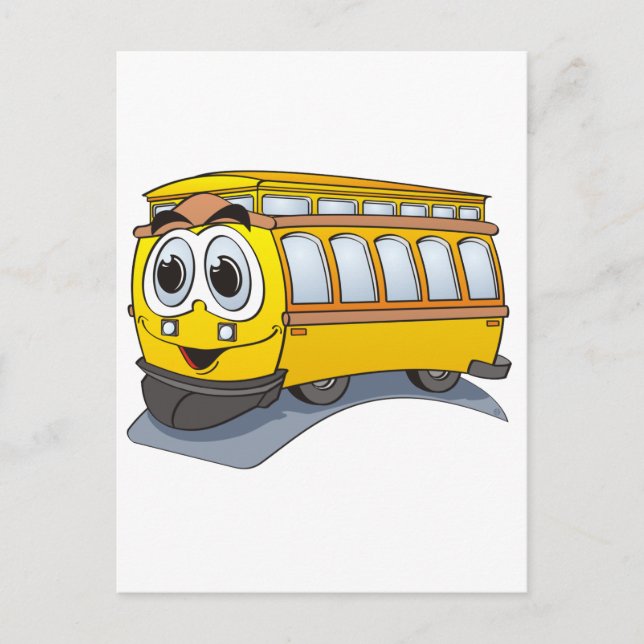 Carte Postale Carton de chariot jaune (Devant)