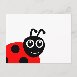 Carte Postale Carton de Ladybug jote et souriant