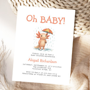 Carte Postale Carton d'invitation à une baby shower pour un bébé