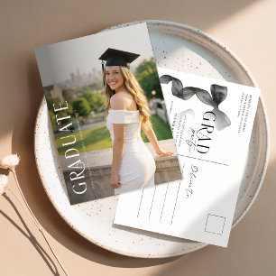 Carte Postale Carton d'invitation à une fête de remise de diplôm