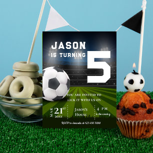 Carte Postale Carton d'invitation d'anniversaire sportif sur le
