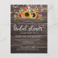 Carton d'invitation de mariage champêtre aux tourn