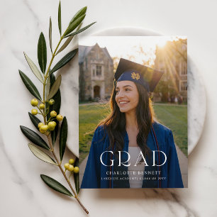 Carte Postale Carton d'invitation de remise de diplômes avec pho
