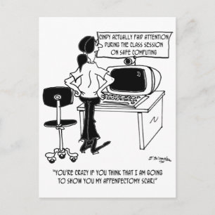Carte Postale Carton d'ordinateur 8036
