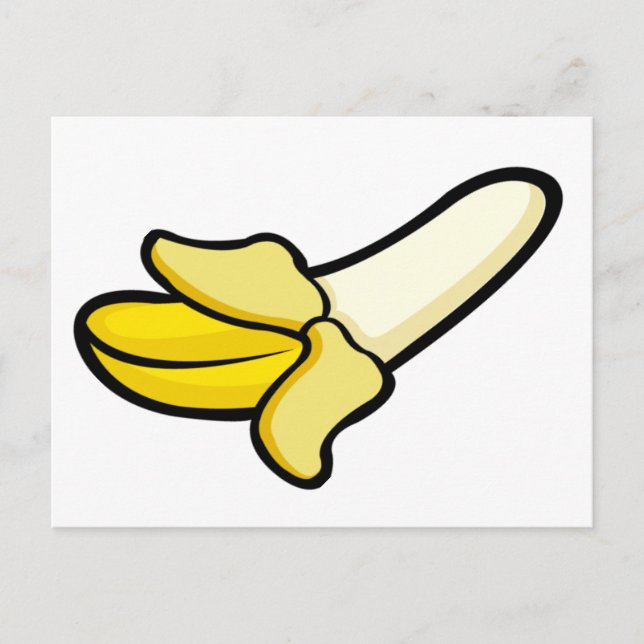 Carte postale Carton Peeled Banana Fruit (Devant)