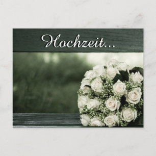 Carte Postale Cartons d'invitation de mariage élégants