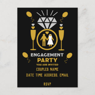 Carte Postale Cartons d'invitation originaux et drôles pour une 