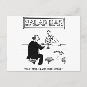 Carte Postale Cartoon à salade 4257