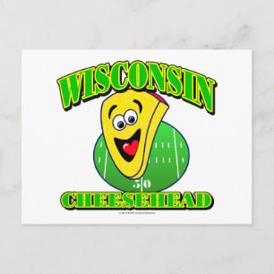 Carte Postale Cartoon CheeseHead