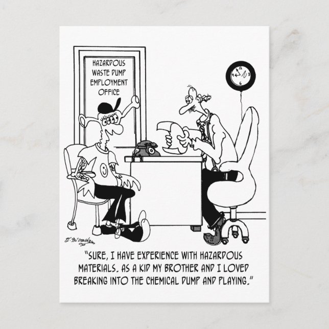 Carte Postale Cartoon chimique 8791 (Devant)