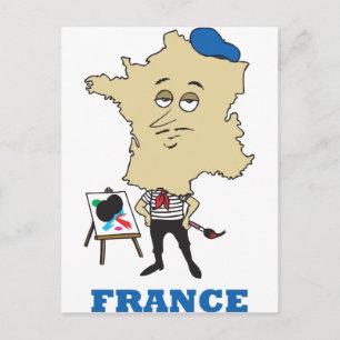 Carte Postale Cartoon France