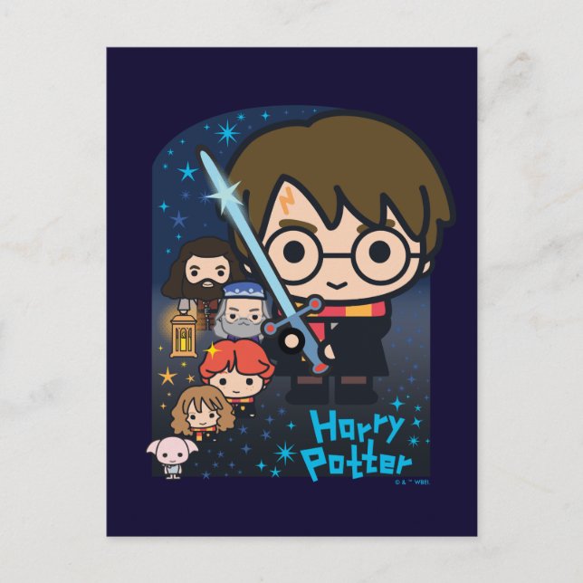 Carte Postale Cartoon Harry Potter Chamber of Secrets Graphic (Devant)