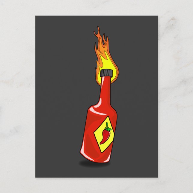 Carte postale Cartoon Hot Sauce (Devant)