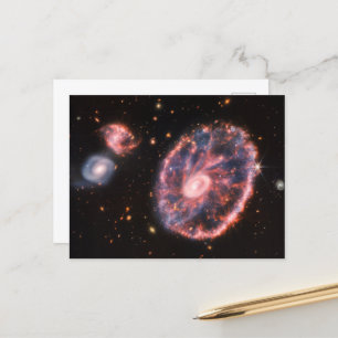 Carte Postale Cartwheel Galaxy, James Webb Télescope Spatial