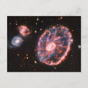 Carte Postale Cartwheel Galaxy JWST James Webb Space Telescope I