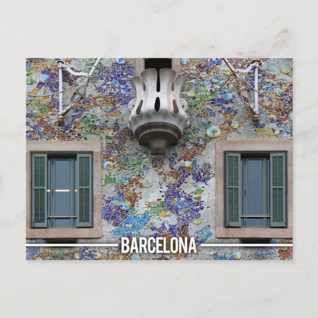 Carte Postale Casa Batllo - Antoni Gaudi, Barcelone (Devant)