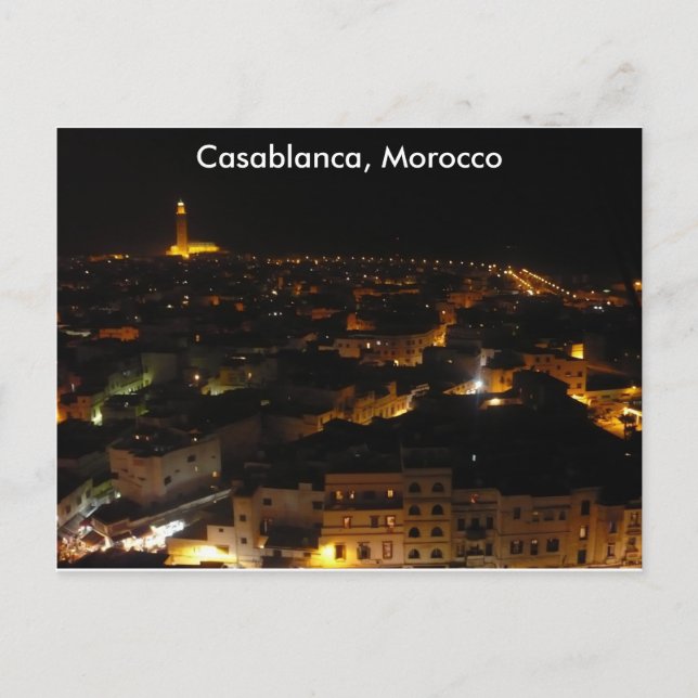 Carte Postale Casablanca, Maroc (Devant)