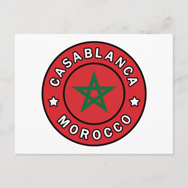 Carte Postale Casablanca Maroc (Devant)