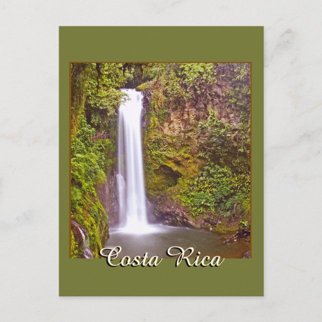 Carte Postale Cascade au Costa Rica (Devant)
