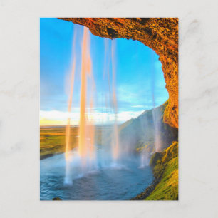 Carte Postale Cascade au-dessus des rochers Photographie de la n