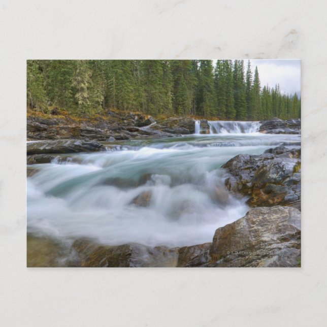 Carte Postale Cascade Dans La Rivière Des Moutons Dans Les Roche (Devant)