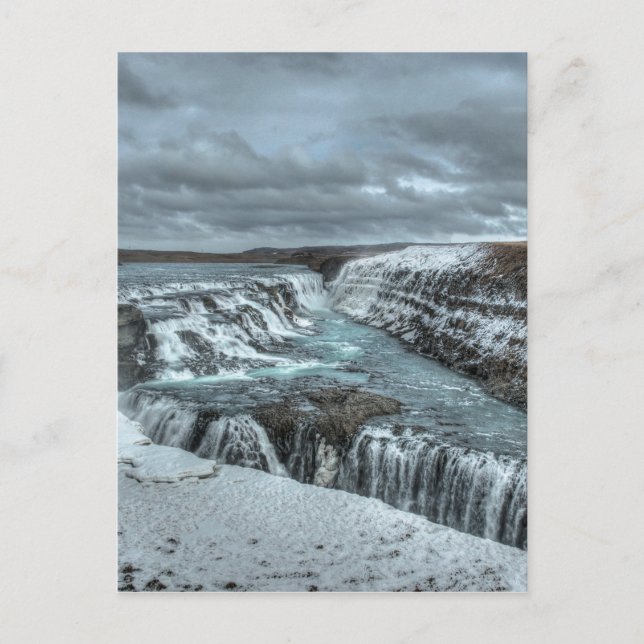 Carte Postale Cascade de Gullfoss, Islande (Devant)