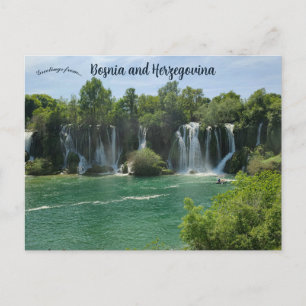 Carte Postale Cascade de Kravica Bosnie-Herzégovine 