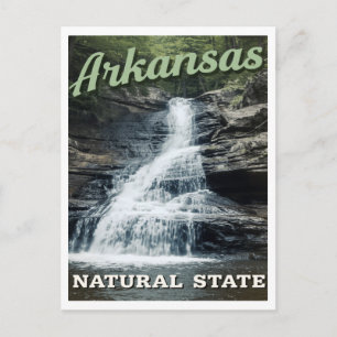 Carte Postale Cascade de l'État naturel de l'Arkansas