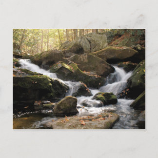 Carte Postale Cascade de montagne fumée II