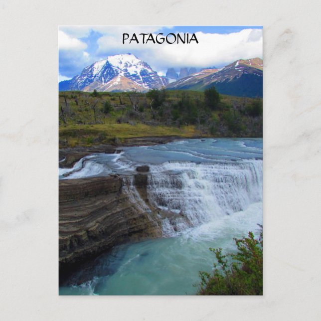 Carte Postale cascade de patagonie (Devant)