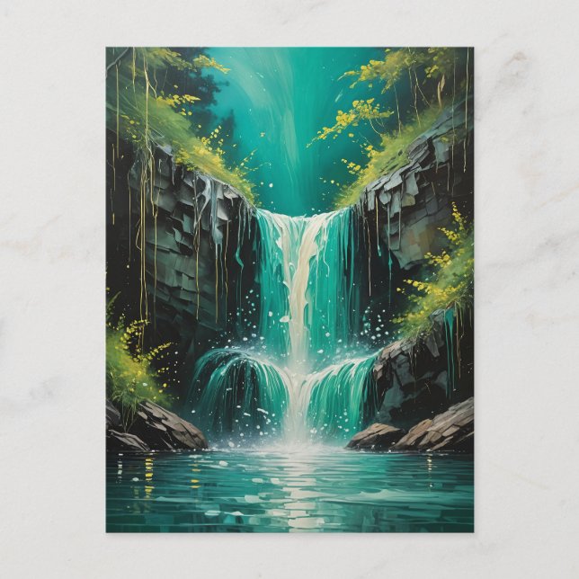 Carte Postale Cascade de sérénité (Devant)
