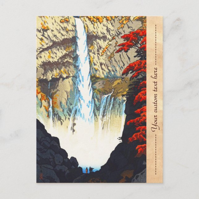 Carte Postale Cascade de Shiro Kasamatsu Kegon À Nikko hanga (Devant)