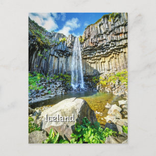 Carte Postale Cascade de Svartifoss, Islande
