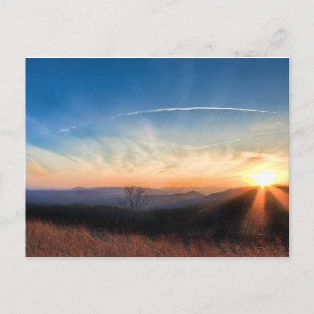 Carte Postale Cascade des Appalaches et Blue Ridge Mountains (Devant)