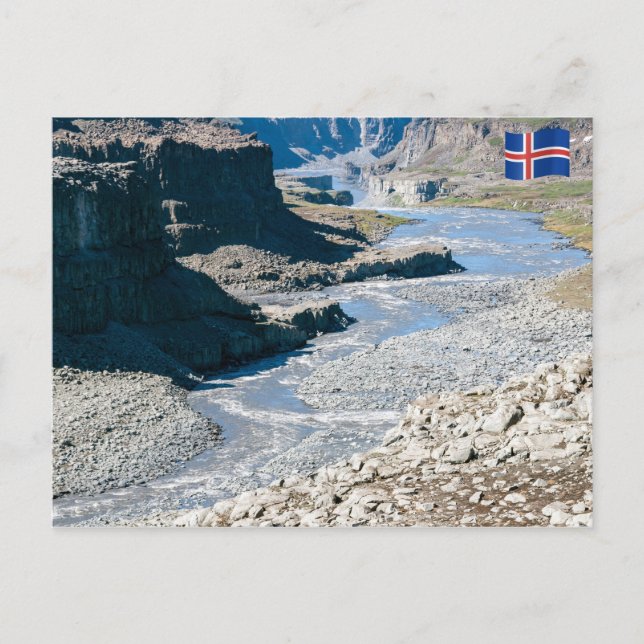 Carte Postale Cascade Dettifoss - Vatnajokull NP - Islande (Devant)