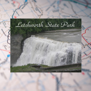Carte Postale Cascade du parc d'état Letchworth