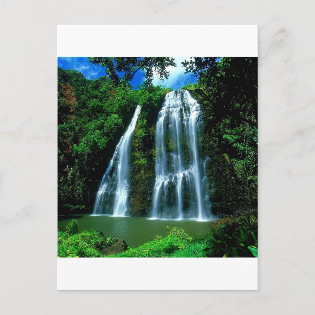 Carte Postale Cascade Opaekaa Kauai Hawaii (Devant)