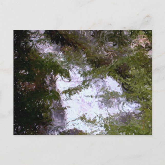 Carte Postale Cascade peinte (Devant)