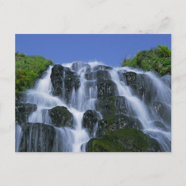 Carte Postale Cascade, Portree, île de Skye, Hautes-Terres, (Devant)