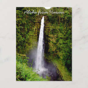 Carte Postale Cascade sur Big Island Hawaii