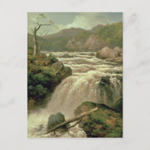 Carte Postale Cascade sur la rivière Neath, Galles du Sud