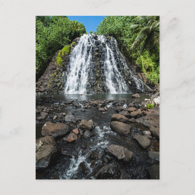Carte Postale Cascade tropicale de Kepirohi (Devant)