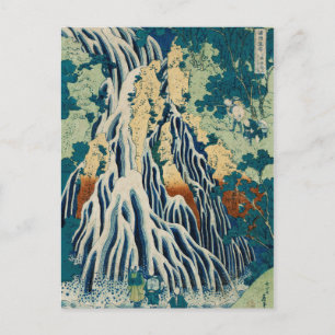 Carte Postale Cascade Vintage du Bois japonais Kirifuri