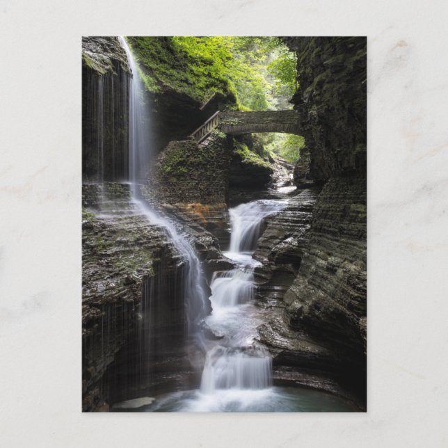 Carte Postale Cascades à Watkins Glen, New York (Devant)
