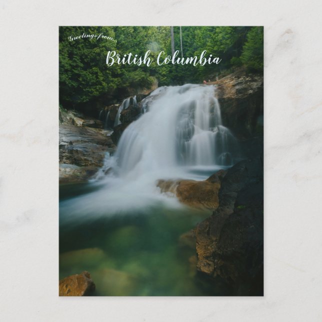 Carte Postale Cascades dans le parc Golden Ears Maple Ridge BC (Devant)