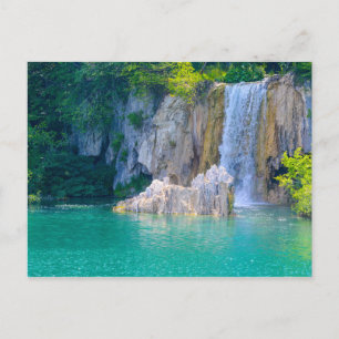 Carte Postale Cascades dans le parc national Plitvice en Croatie