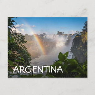 Carte Postale Cascades D'Iguazú Avec Arc En Ciel, Argentine