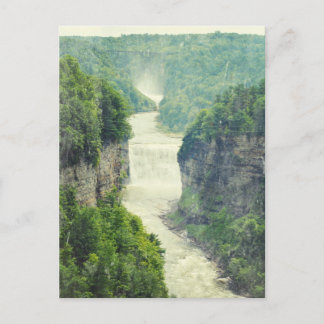 Carte Postale Cascades du parc d'État de Letchworth Rivière Gene