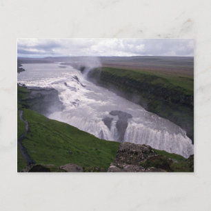 Carte Postale Cascades, Gulfoss, Islande