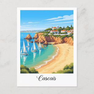 Carte Postale Cascais, Portugal - Ville côtière